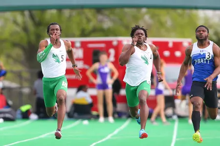 DENTON, TX - APRIL 6:  University of North Texas Track & Field at North Texas Mean Green Athlete Field in Denton on April 6, 2019 in Denton, Texas