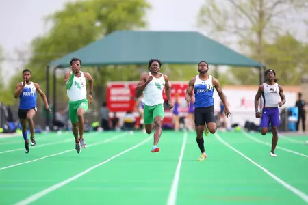 DENTON, TX - APRIL 6:  University of North Texas Track & Field at North Texas Mean Green Athlete Field in Denton on April 6, 2019 in Denton, Texas