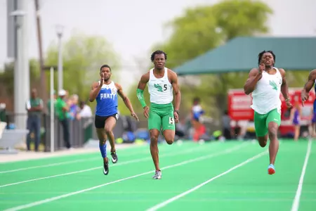 DENTON, TX - APRIL 6:  University of North Texas Track & Field at North Texas Mean Green Athlete Field in Denton on April 6, 2019 in Denton, Texas