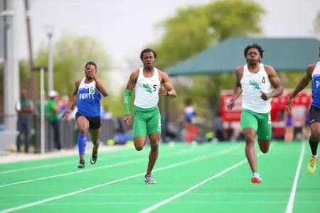 DENTON, TX - APRIL 6:  University of North Texas Track & Field at North Texas Mean Green Athlete Field in Denton on April 6, 2019 in Denton, Texas