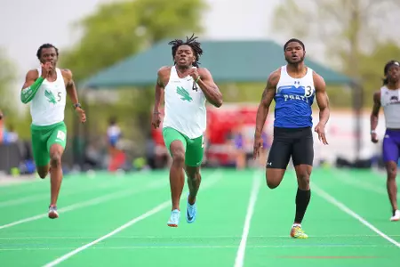 DENTON, TX - APRIL 6:  University of North Texas Track & Field at North Texas Mean Green Athlete Field in Denton on April 6, 2019 in Denton, Texas