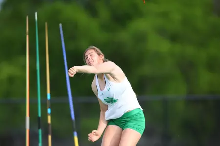 DENTON, TX - APRIL 6:  University of North Texas Track & Field at North Texas Mean Green Athlete Field in Denton on April 6, 2019 in Denton, Texas