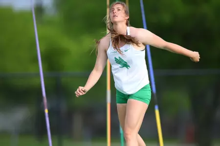 DENTON, TX - APRIL 6:  University of North Texas Track & Field at North Texas Mean Green Athlete Field in Denton on April 6, 2019 in Denton, Texas
