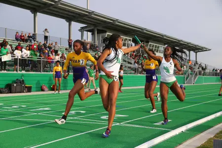 DENTON, TX - APRIL 6:  University of North Texas Track & Field at North Texas Mean Green Athlete Field in Denton on April 6, 2019 in Denton, Texas