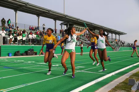 DENTON, TX - APRIL 6:  University of North Texas Track & Field at North Texas Mean Green Athlete Field in Denton on April 6, 2019 in Denton, Texas