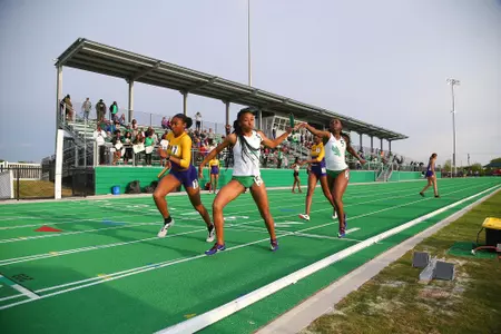 DENTON, TX - APRIL 6:  University of North Texas Track & Field at North Texas Mean Green Athlete Field in Denton on April 6, 2019 in Denton, Texas