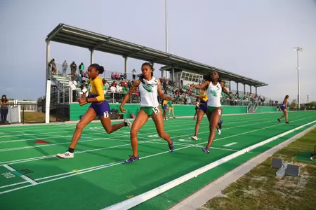 DENTON, TX - APRIL 6:  University of North Texas Track & Field at North Texas Mean Green Athlete Field in Denton on April 6, 2019 in Denton, Texas