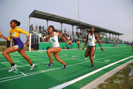 DENTON, TX - APRIL 6:  University of North Texas Track & Field at North Texas Mean Green Athlete Field in Denton on April 6, 2019 in Denton, Texas