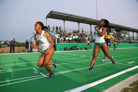 DENTON, TX - APRIL 6:  University of North Texas Track & Field at North Texas Mean Green Athlete Field in Denton on April 6, 2019 in Denton, Texas