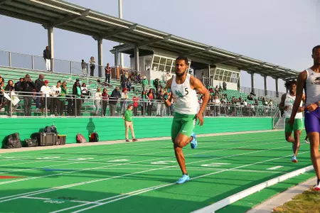 DENTON, TX - APRIL 6: University of North Texas Track & Field at North Texas Mean Green Athlete Field in Denton on April 6, 2019 in Denton, Texas