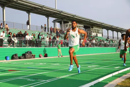 DENTON, TX - APRIL 6: University of North Texas Track & Field at North Texas Mean Green Athlete Field in Denton on April 6, 2019 in Denton, Texas