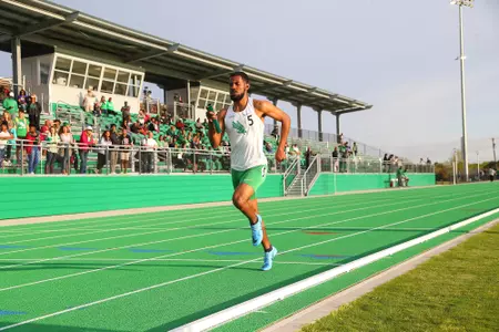 DENTON, TX - APRIL 6: University of North Texas Track & Field at North Texas Mean Green Athlete Field in Denton on April 6, 2019 in Denton, Texas