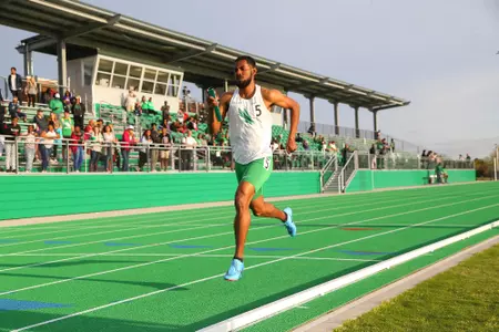 DENTON, TX - APRIL 6: University of North Texas Track & Field at North Texas Mean Green Athlete Field in Denton on April 6, 2019 in Denton, Texas