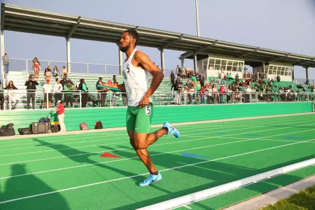 DENTON, TX - APRIL 6: University of North Texas Track & Field at North Texas Mean Green Athlete Field in Denton on April 6, 2019 in Denton, Texas