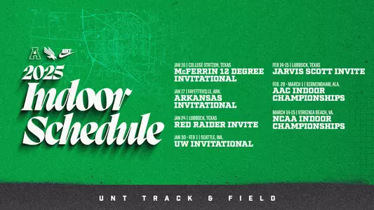 UNT Track & Field Indoor Schedule
