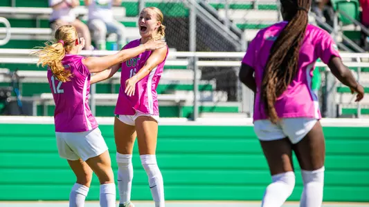 Lillian Vandiver goal celebration against Tulsa
