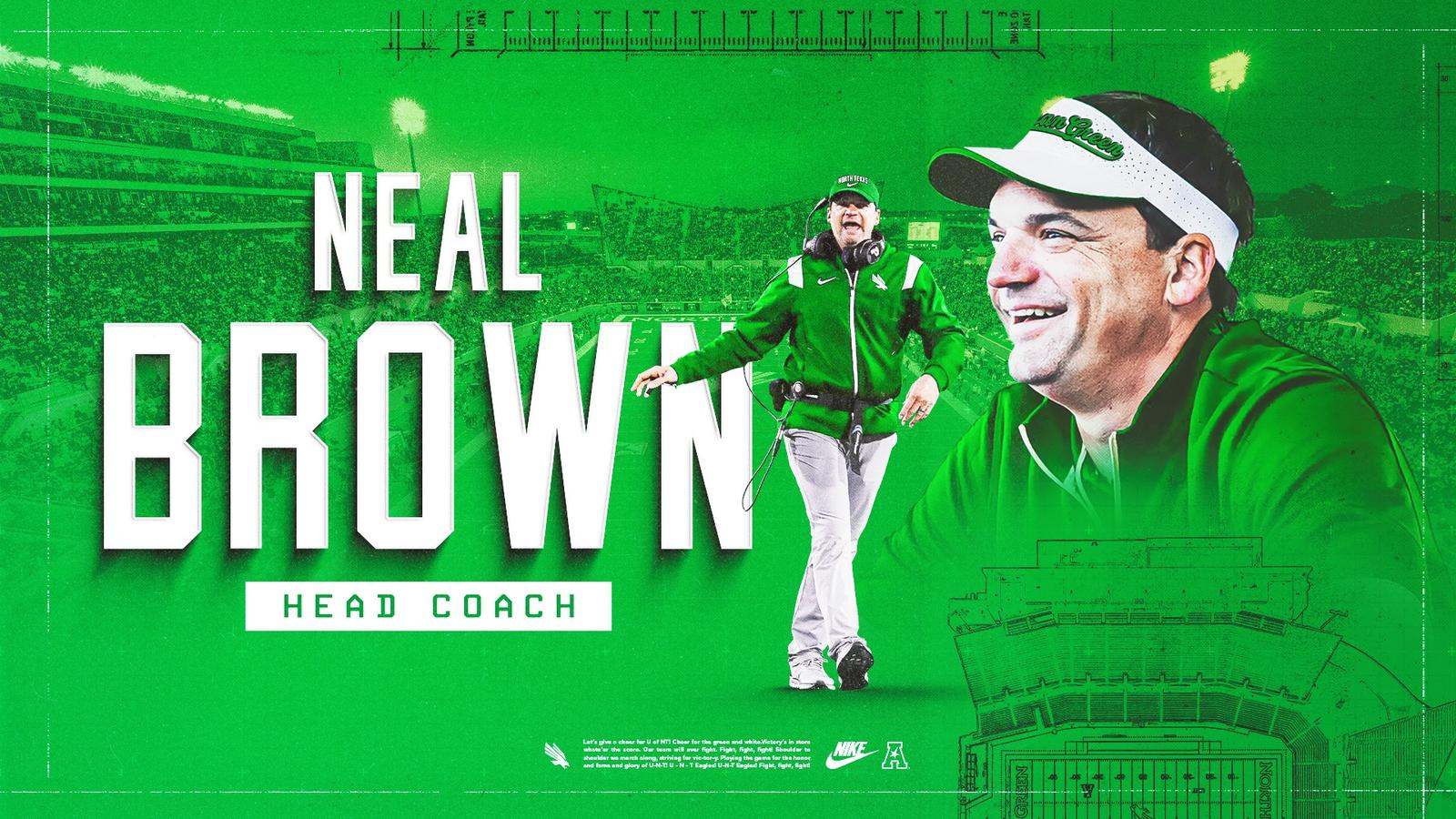 Image for Neal Brown Hired as 21st UNT Head Football Coach