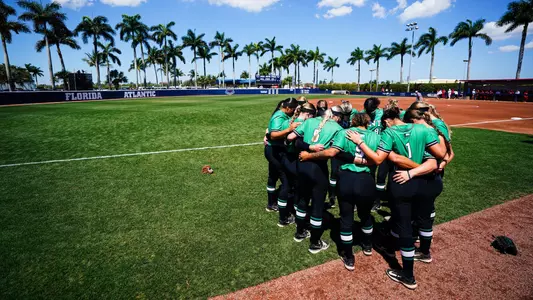 Postgame huddle at FAU