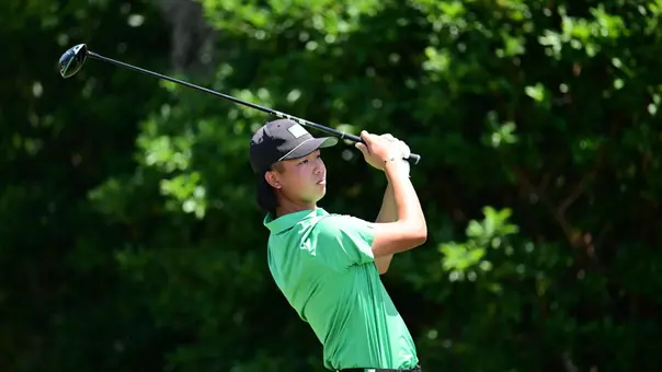 Alex Huang on Day 1 of the 2025 American Athletic Conference Championship