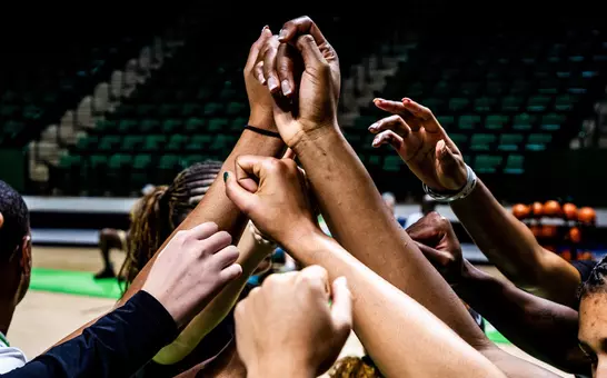 WBB Practice Huddle