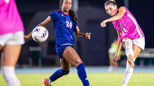 Mia Bernard against FAU on Pink Night