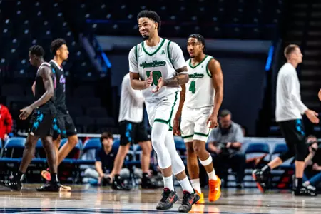 Cole Franklin celebrates UNT's Win Over FAU