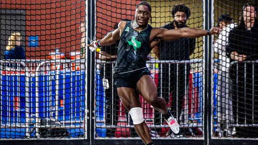 Olu Williams at the 2026 American Indoor Championships in Birmingham