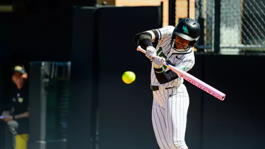 Lianna Hull slaps ball versus Tulsa on March 15