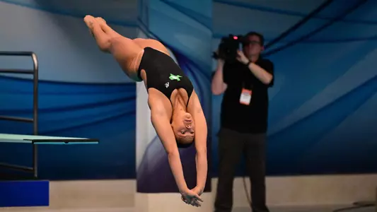 Kamryn Wong at American Conference Championships in Greensboro, NC