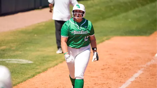Madison Conley celebrates home run at UTSA on March 22