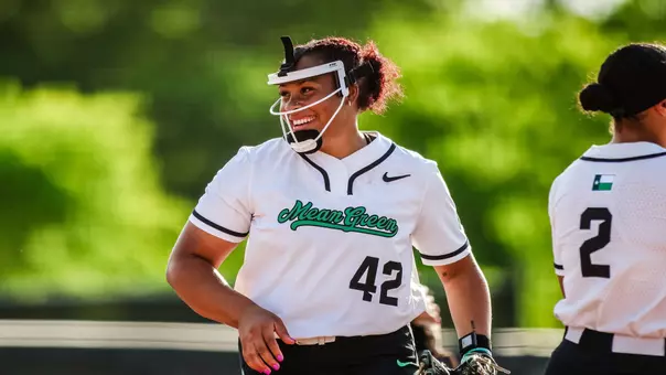 Anneca Anderson smiles during game versus ECU on April 10