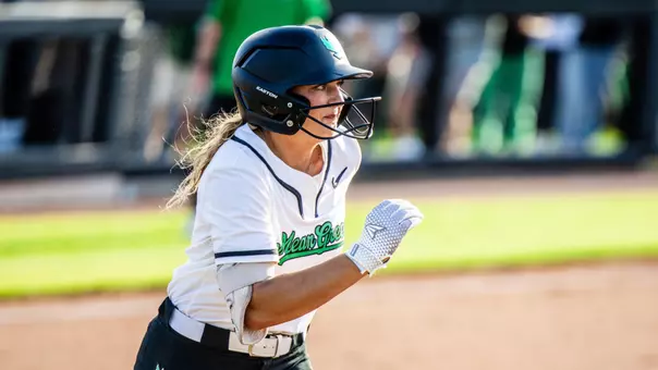 Kaycee Slovak runs out hit versus East Carolina on April 10