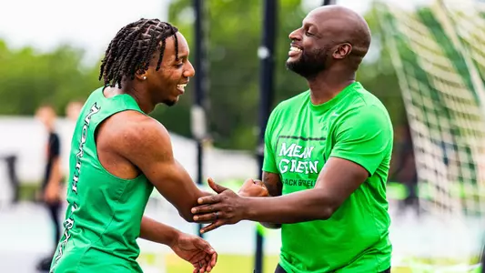 Marcus Kennedy after joining the 7-footer club in the high jump at the Bill Schmidt Invite in Denton