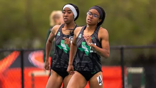 Aariyana Williams and Kendahl Tucker at the 2026 Bill Schmidt Invitational in Denton