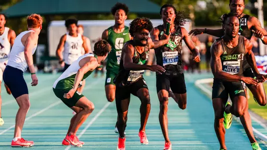 Chris Johnson anchor leg of 4x400 at American Outdoor Championships in Denton