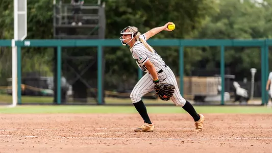 Britney Lewinski delivers pitch versus South Florida on May 2
