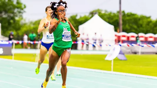 Aariyana Williams at the American Conference Championship in Denton