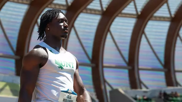 Olu Williams at 2026 NCAA Championships in Eugene, Oregon