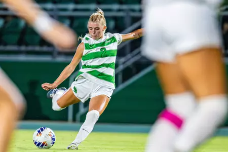 Payton Annis shot on goal against ULM