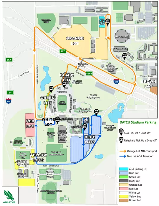 Football Gameday Parking Map