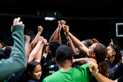 WBB Practice Huddle