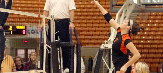Volleyball Falls at Furman, 3-0 Image