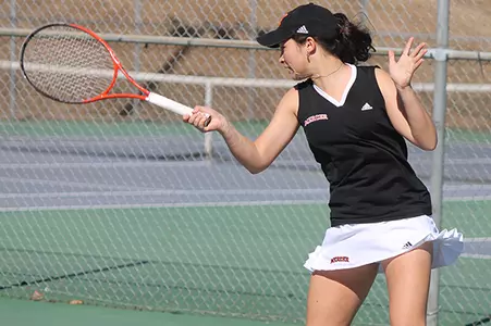 Women's Tennis Falls 6-1 to Campbell Image