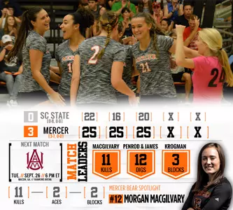 Bears Breeze by Bulldogs in Straight-Set Victory Image