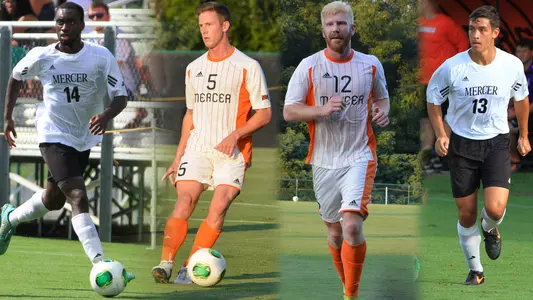 Jordan Duru, Ian Antley, Max Poore, Nickolas Tripodi Senior Day