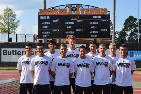 2016-17 Mercer Men's Tennis Team Photo