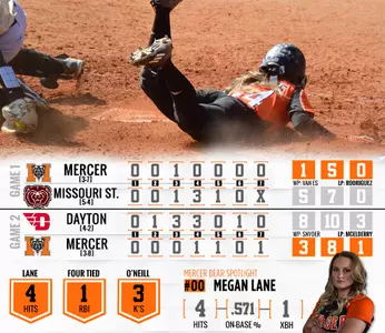 Mercer Softball Suffers Two Losses In Trojan Warrior Tournament Image