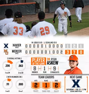 Truitt's Walk-Off Lifts Mercer Past Xavier, 3-1 Image