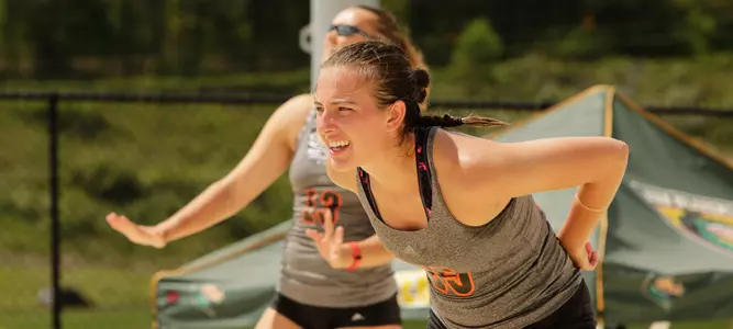 Beach Volleyball Earns Split in Opening Day of A-Sun Tourney Image