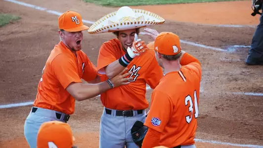 Game one of orange and black world series